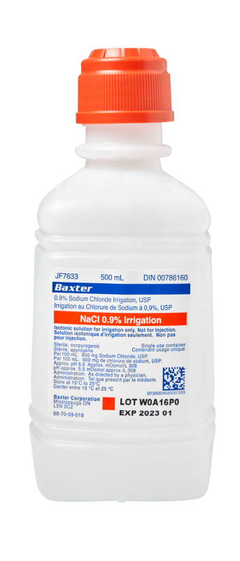 Baxter NaCl 0.9% Sodium Chloride (Saline) For Irrigation, 1 Litre