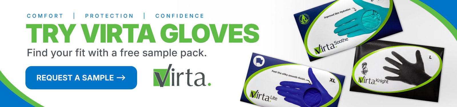 Try Virta Gloves with a free sample pack